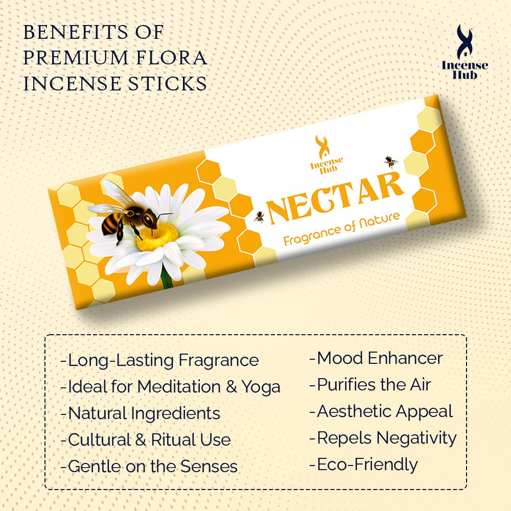 NECTAR PREMIUM NATURAL INCENSE, PACK OF 50 GMS