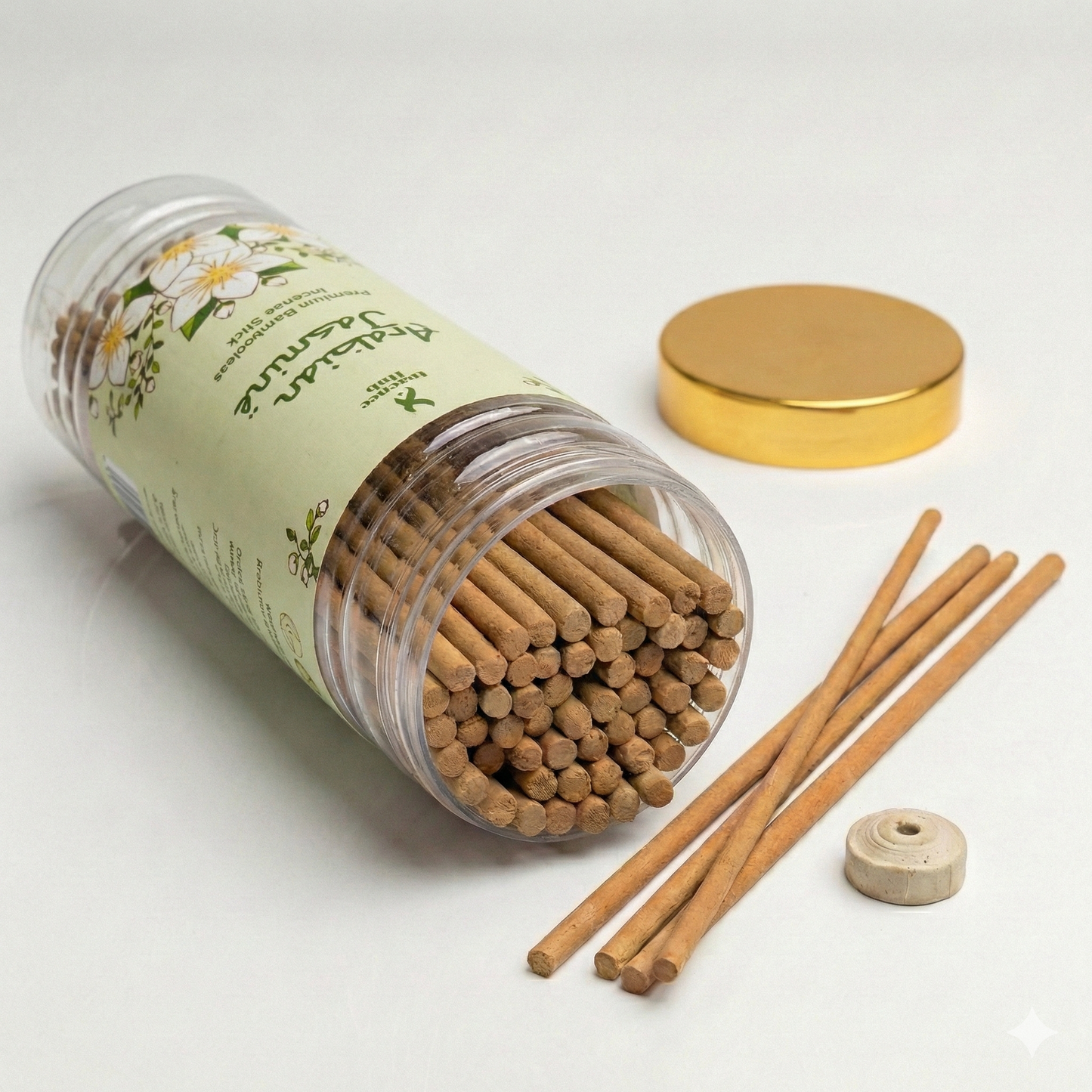 INCENSE HUB | Arabian Jasmine Premium BAMBOOLESS Incense | Pack of 250 GM