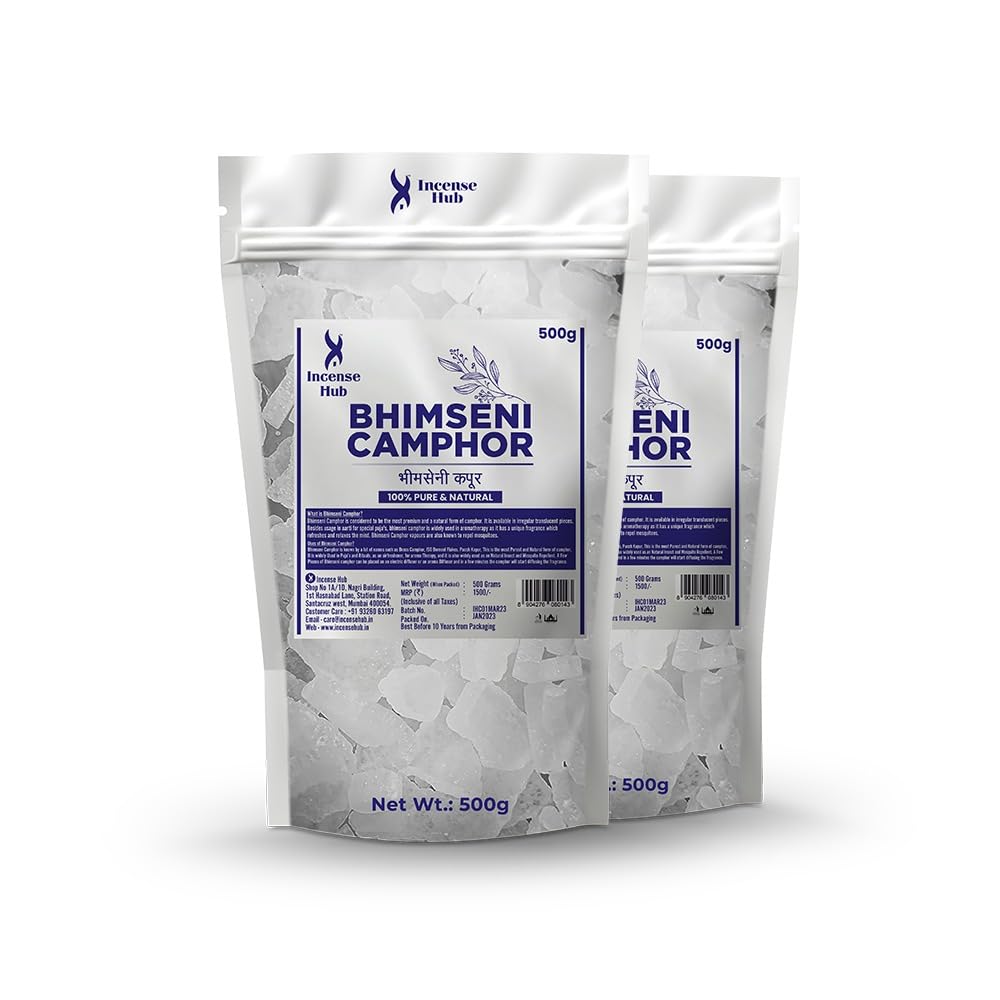 Bhimseni Camphor Zipper Pouch 500g