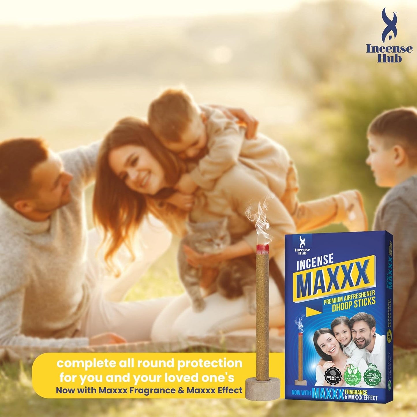 Incense Maxxx Premium Airfreshner Dhoop Sticks 12Pcs