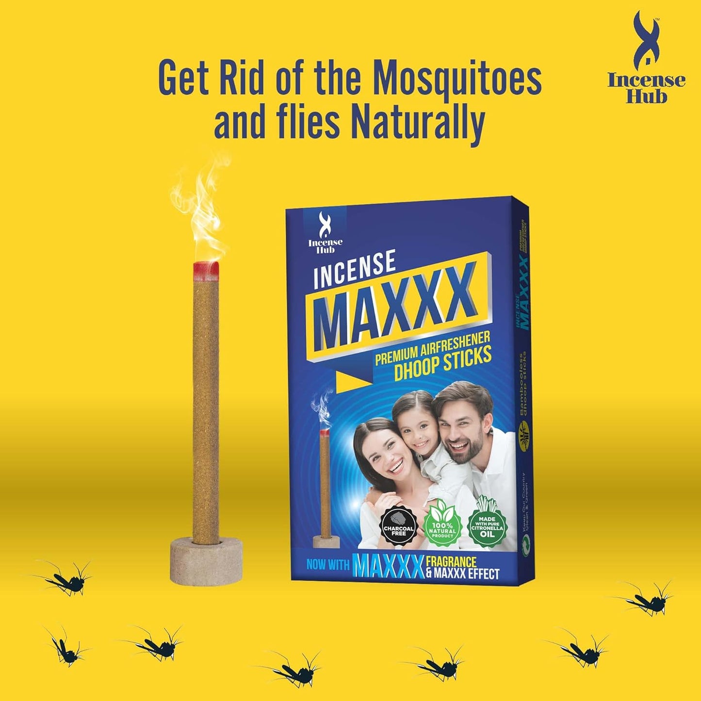 Incense Maxxx Premium Airfreshner Dhoop Sticks 12Pcs