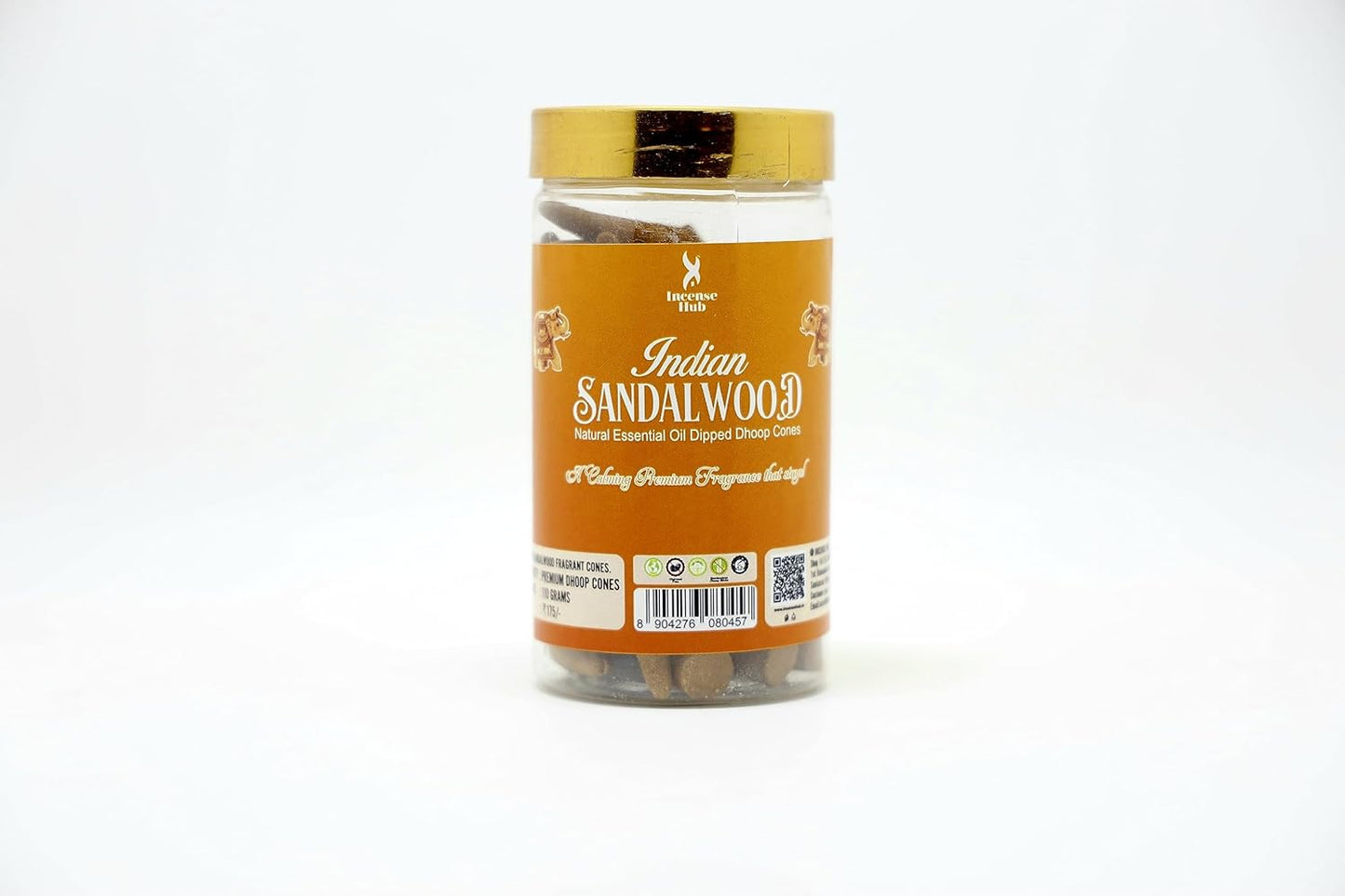 Indian Sandalwood Charcoal free Dhoop Cones 100g Pack