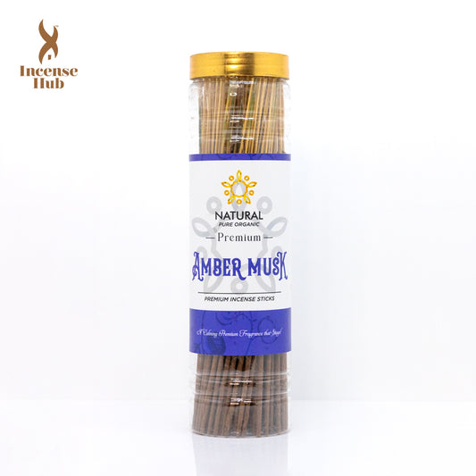 Amber musk Premium Incense sticks 250g Jar
