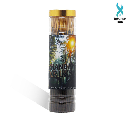 Chandan Vruksh Premium Sandalwood Base Incense sticks 250g Jar