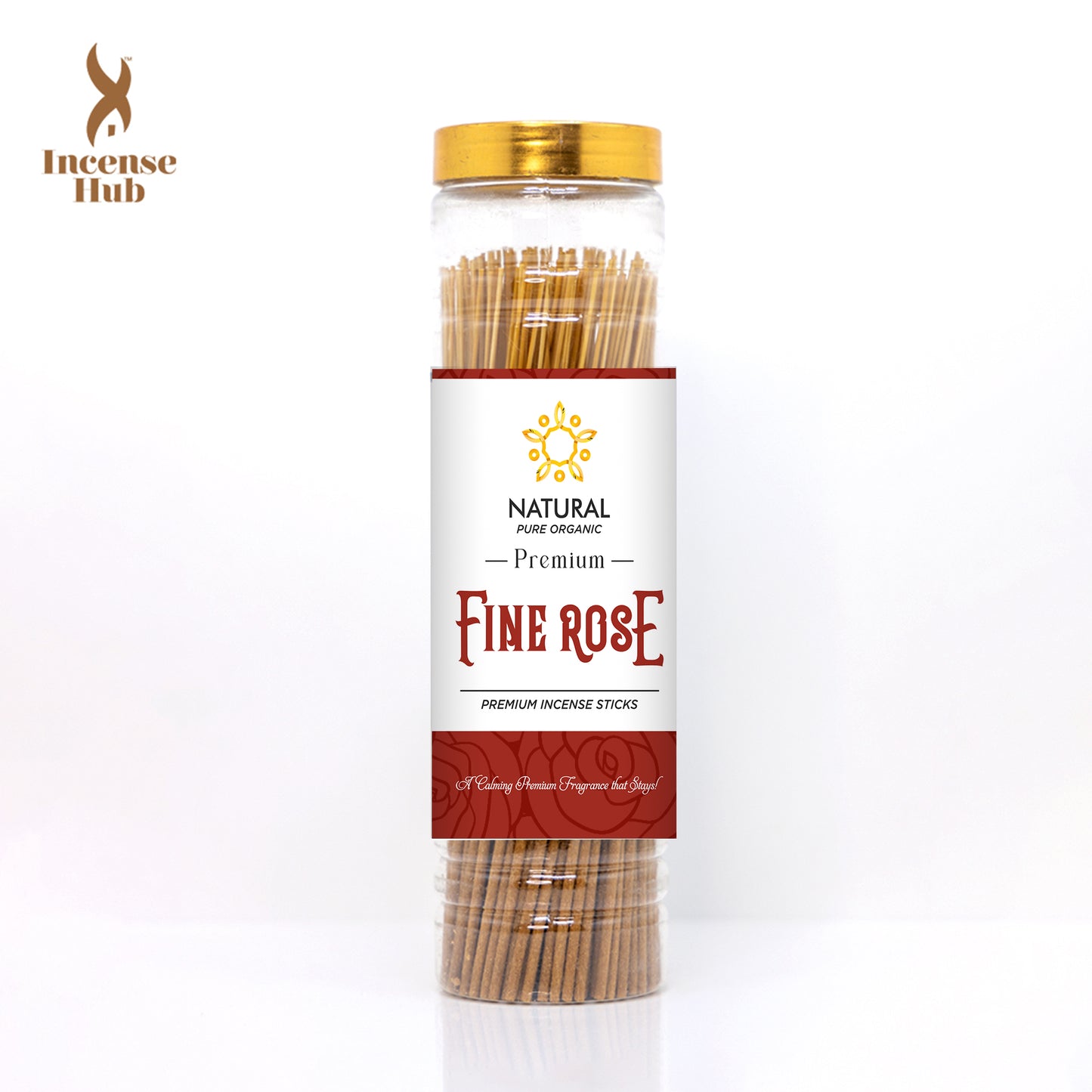 Fine rose Premium Incense sticks 250g Jar