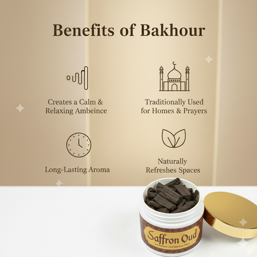 Saffron oud Premium Oud Bakhoor Pieces 40g