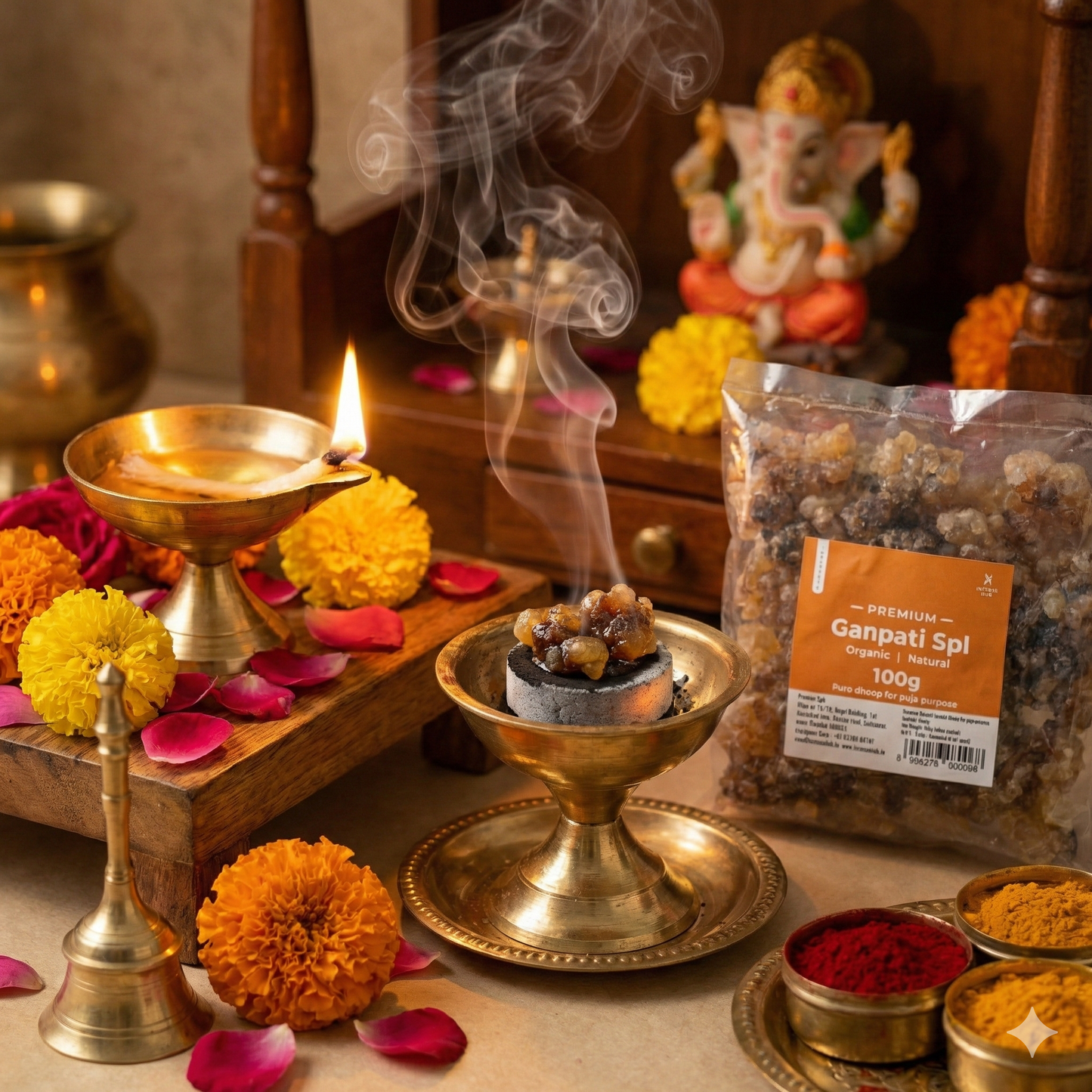 Pure Ganpati spl dhoop 100g Pack