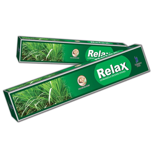 Incense Hub Relax Citronella Incense sticks Pack of 1 (12 Pcs x 10 Sticks)