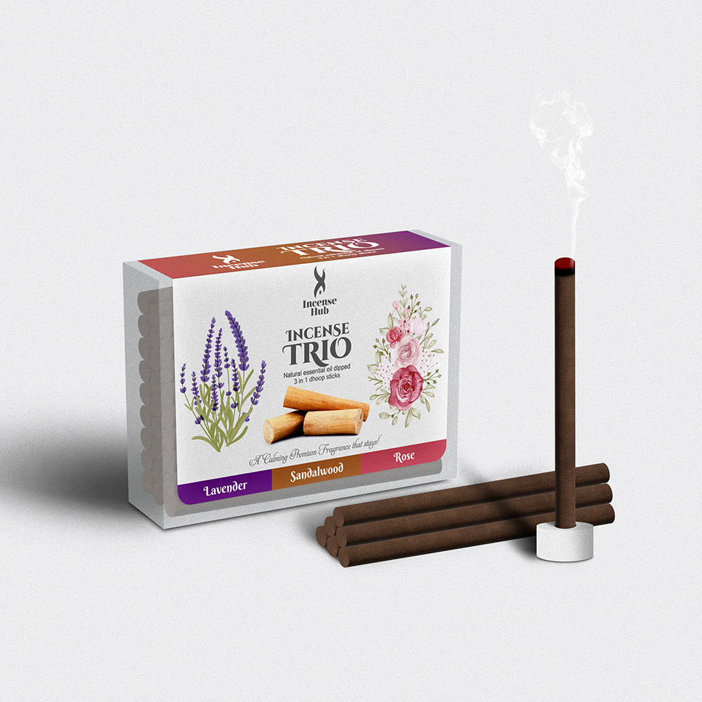 Incense Trio Dhoop Sticks 30 Sticks Pack