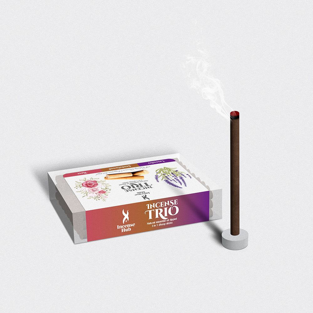 Incense Trio Dhoop Sticks 30 Sticks Pack