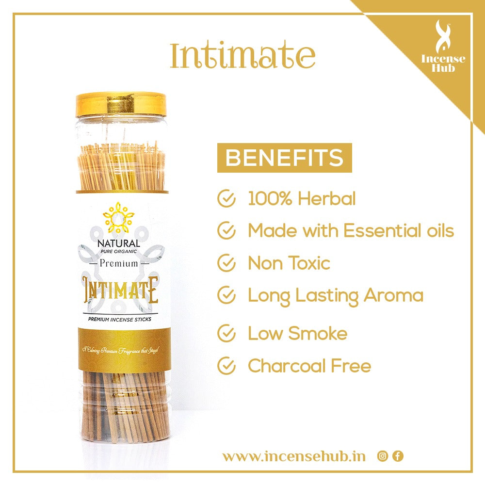 Intimate Premium Incense Sticks 250g Jar