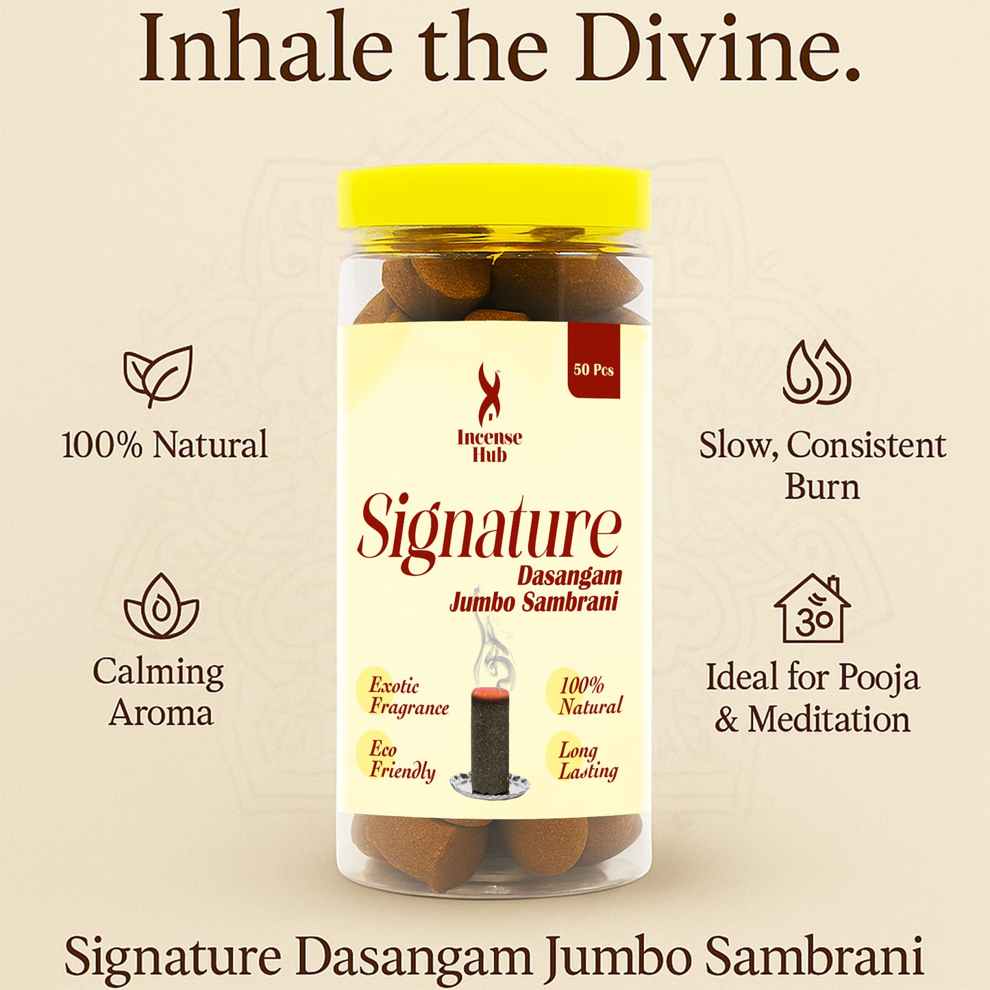 Dasangam Jumbo Sambrani 50Pcs