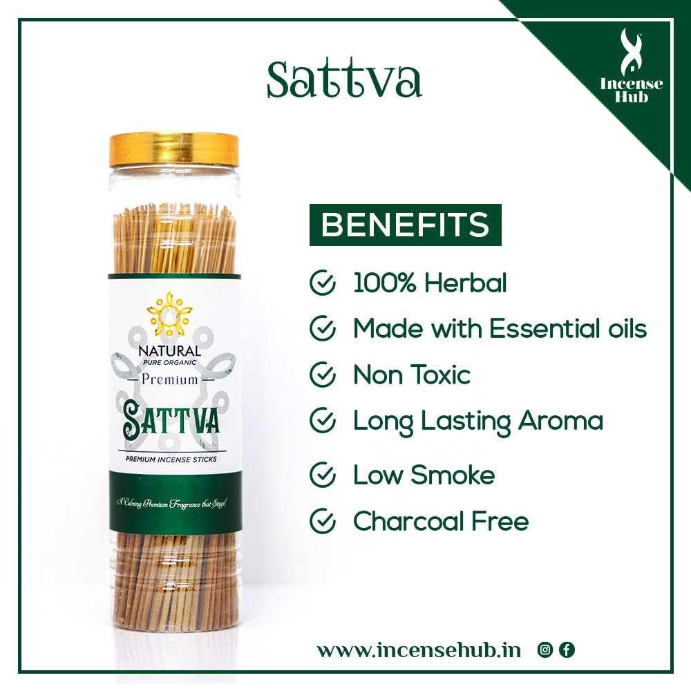 Sattva Premium Incense Sticks 250g Jar