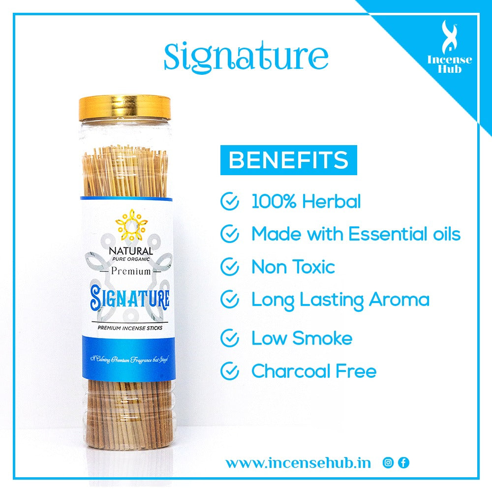 Signature Premium Incense Sticks 250g Jar