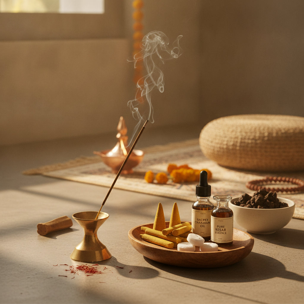 Why Kesar Chandan Dhoop Sets a Sacred Tone for Early Puja Hours