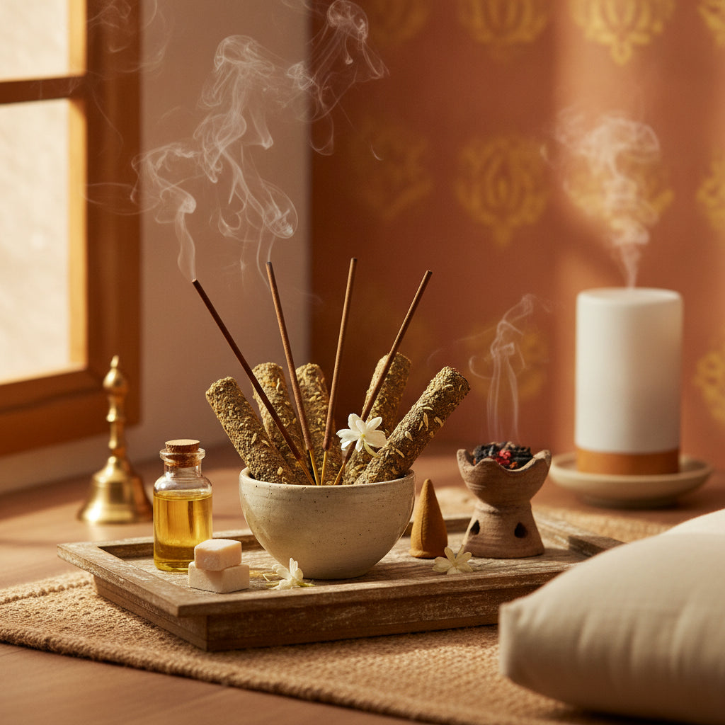 Arabian Jasmine Bambooless Sticks for Soft Focus During Yoga Practice