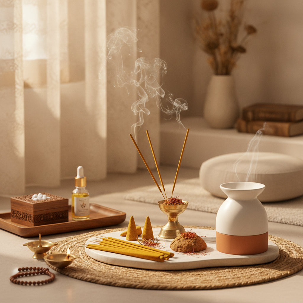 Why Kesar Chandan Dhoop Sets a Sacred Tone for Early Puja Hours