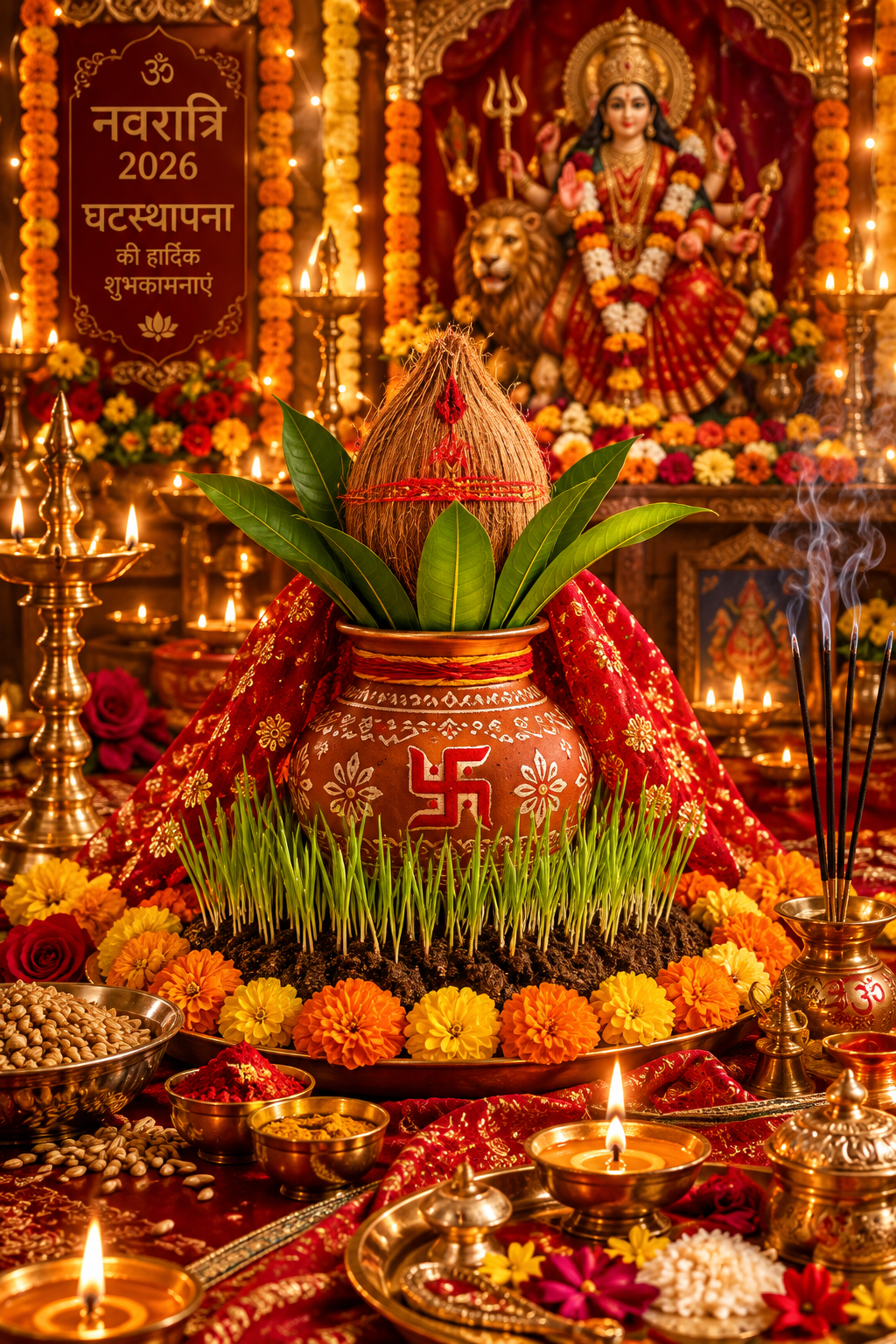 Navratri 2026: Ghatasthapana Date, Puja Vidhi & Samagri List