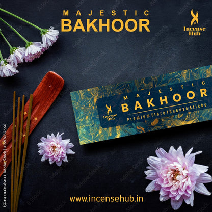 MAJESTIC BAKHOOR PREMIUM FLORA INCENSE, PACK OF 50 GMS