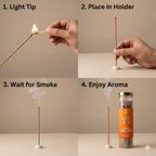 INCENSE HUB | Indian Sandalwood Premium BAMBOOLESS Incense | Pack of 250 GM