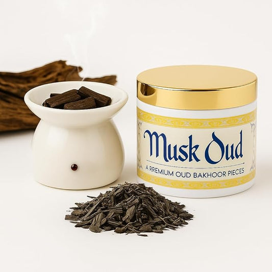 musk oud Premium Oud Bakhoor Pieces 40g