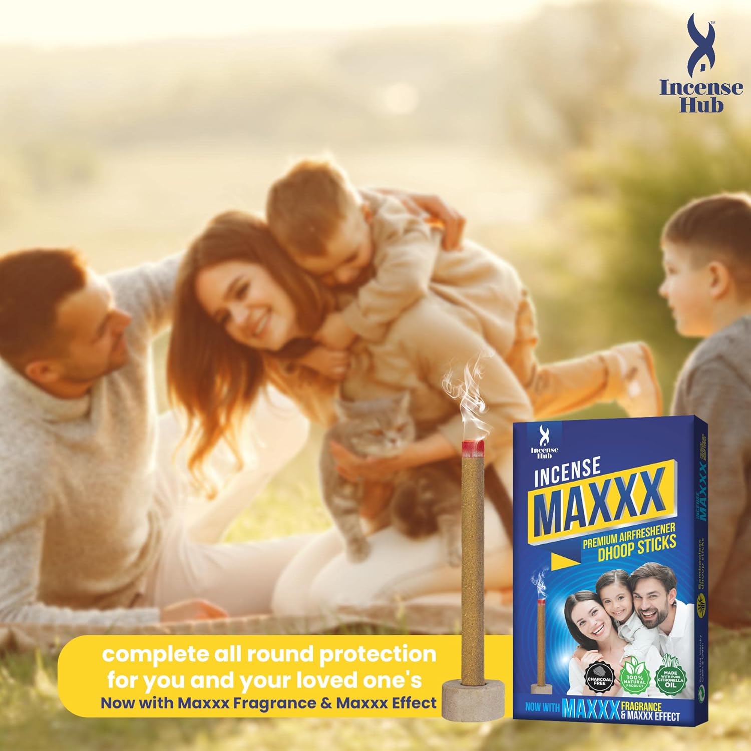 Incense Maxxx Premium Airfreshner Dhoop Sticks 12Pcs