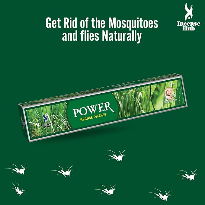 Incense Hub Power Herbal Incense sticks Pack of 1 (12 Pcs x 10 Sticks)