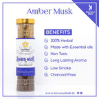 Amber musk Premium Incense sticks 250g Jar