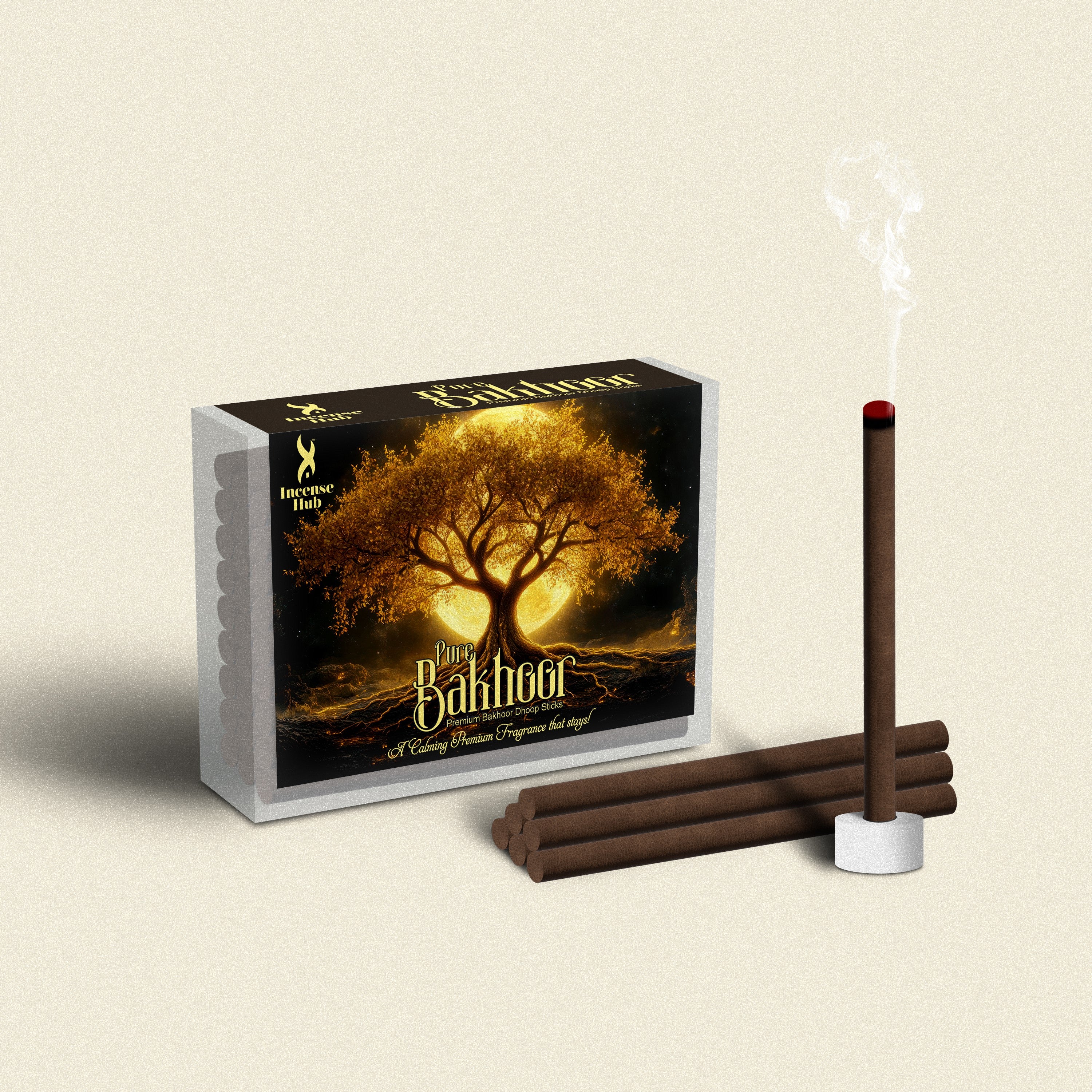 PURE BAKHOOR DHOOP STICKS PACK OF 30 STICKS & 1 HOLDER