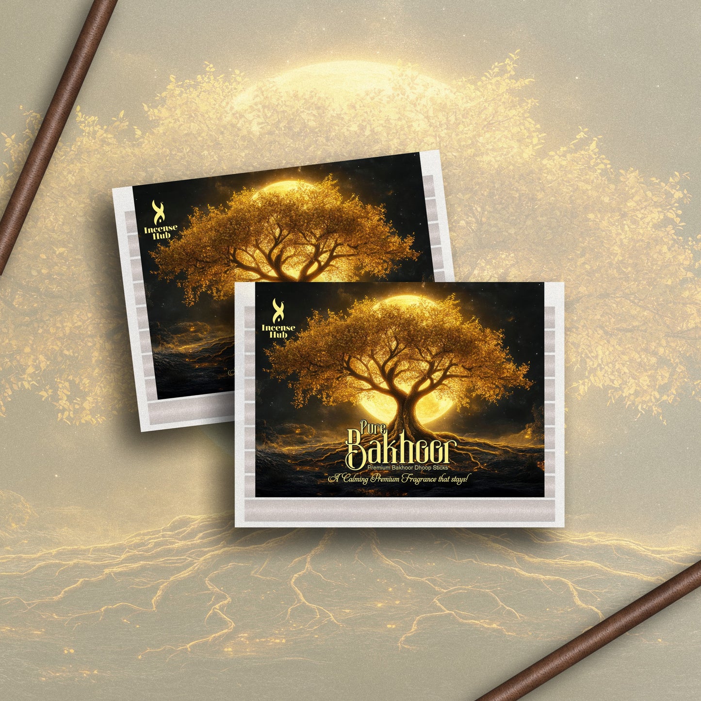 PURE BAKHOOR DHOOP STICKS PACK OF 30 STICKS & 1 HOLDER
