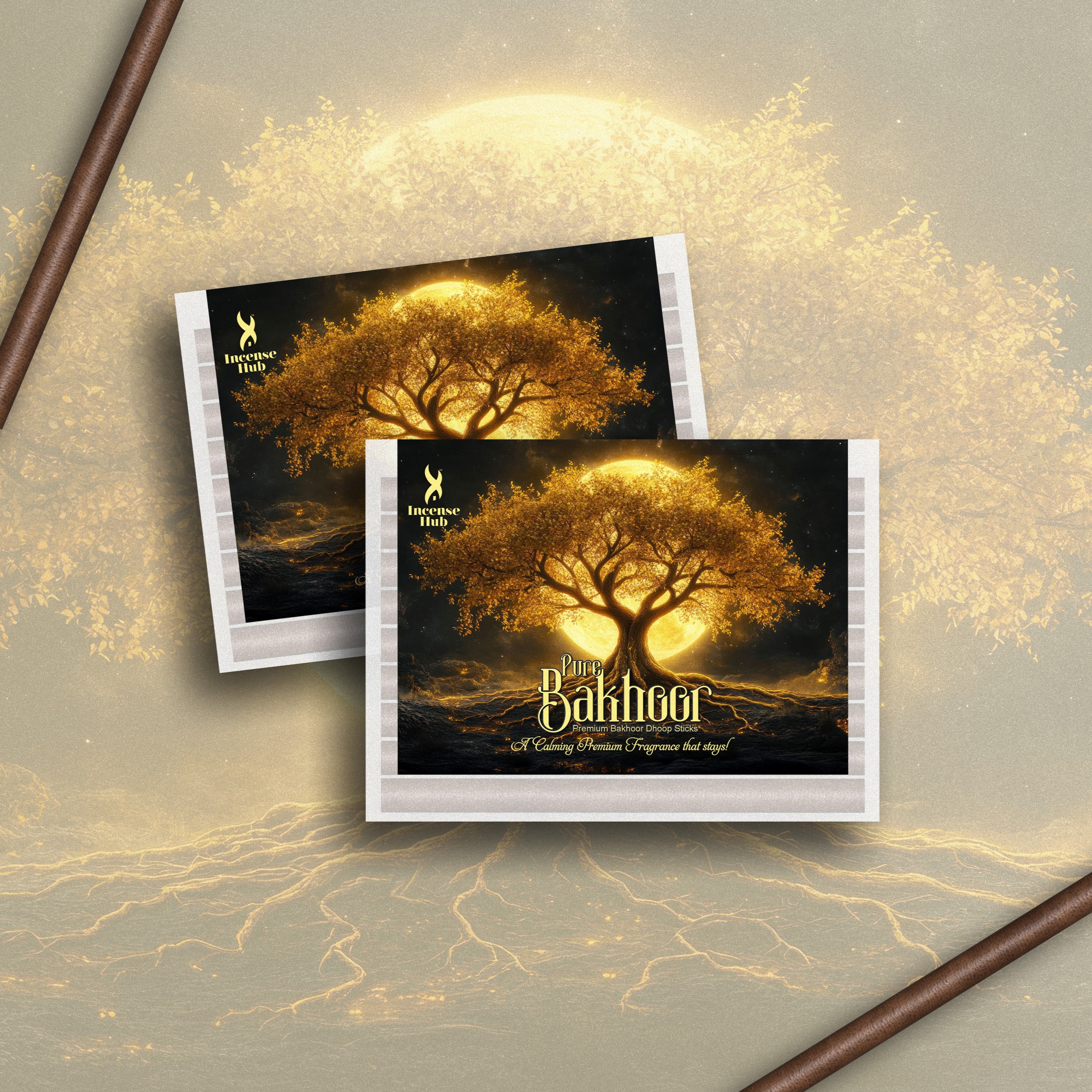 PURE BAKHOOR DHOOP STICKS PACK OF 30 STICKS & 1 HOLDER