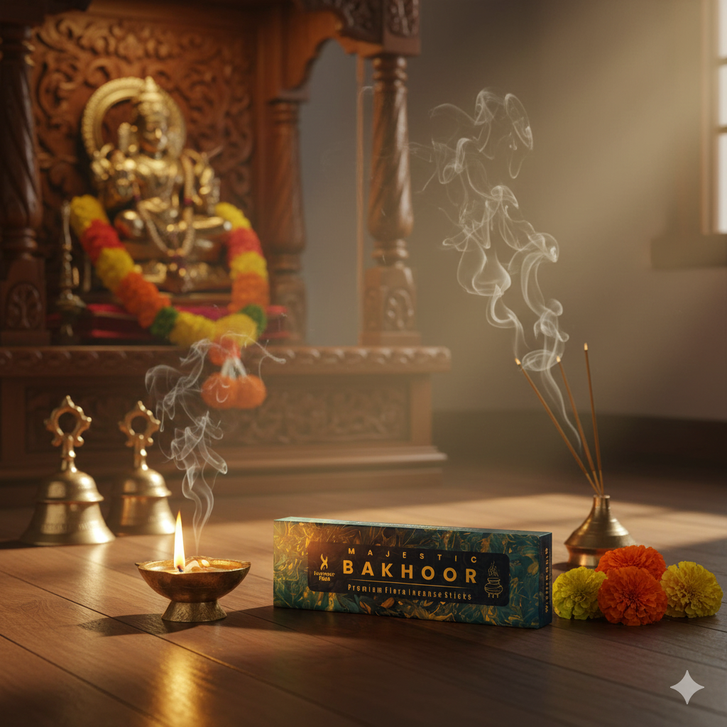 MAJESTIC BAKHOOR PREMIUM FLORA INCENSE, PACK OF 50 GMS