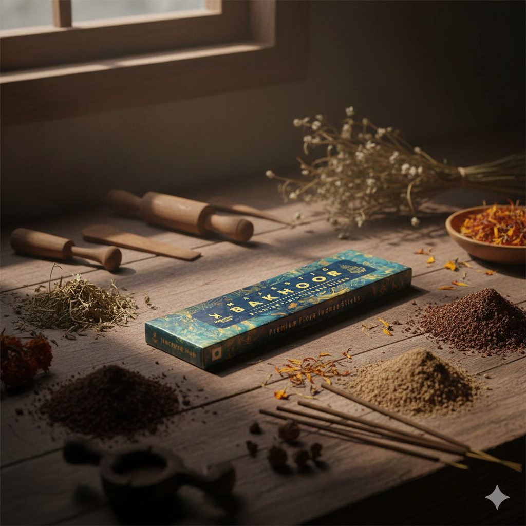 MAJESTIC BAKHOOR PREMIUM FLORA INCENSE, PACK OF 50 GMS