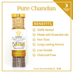 Pure chandan Premium Incense Sticks 250g Jar