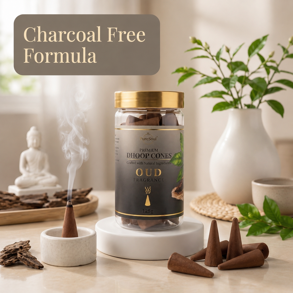 Oudh Dhoop Cones in Jar | Pure Soul | 125g