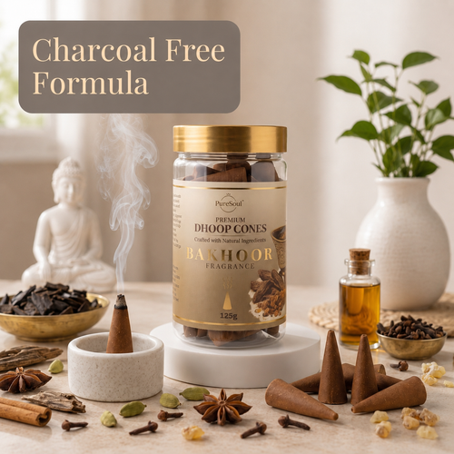 Bakhoor Dhoop Cones in Jar Pure Soul 125g