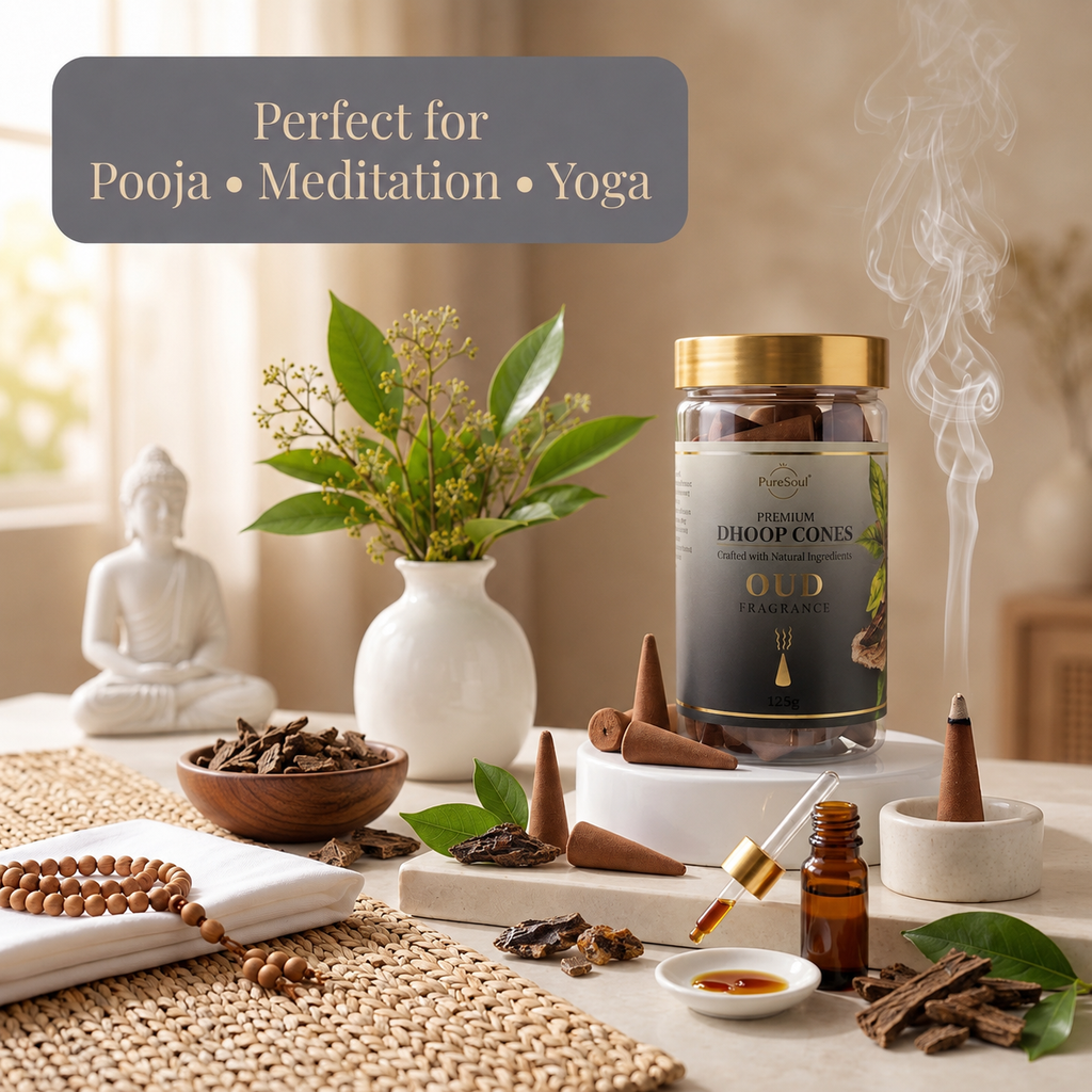 Oudh Dhoop Cones in Jar | Pure Soul | 125g