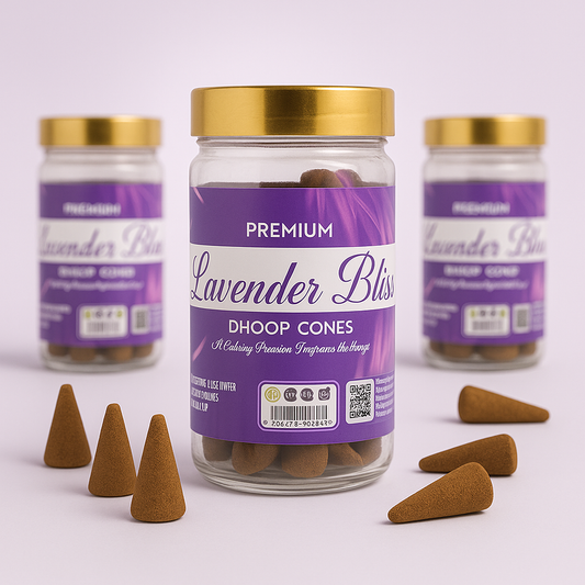 Lavender Bliss Dhoop cones 100g Pack