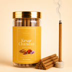 Kesar Chandan Dhoop Sticks in Jar 80g