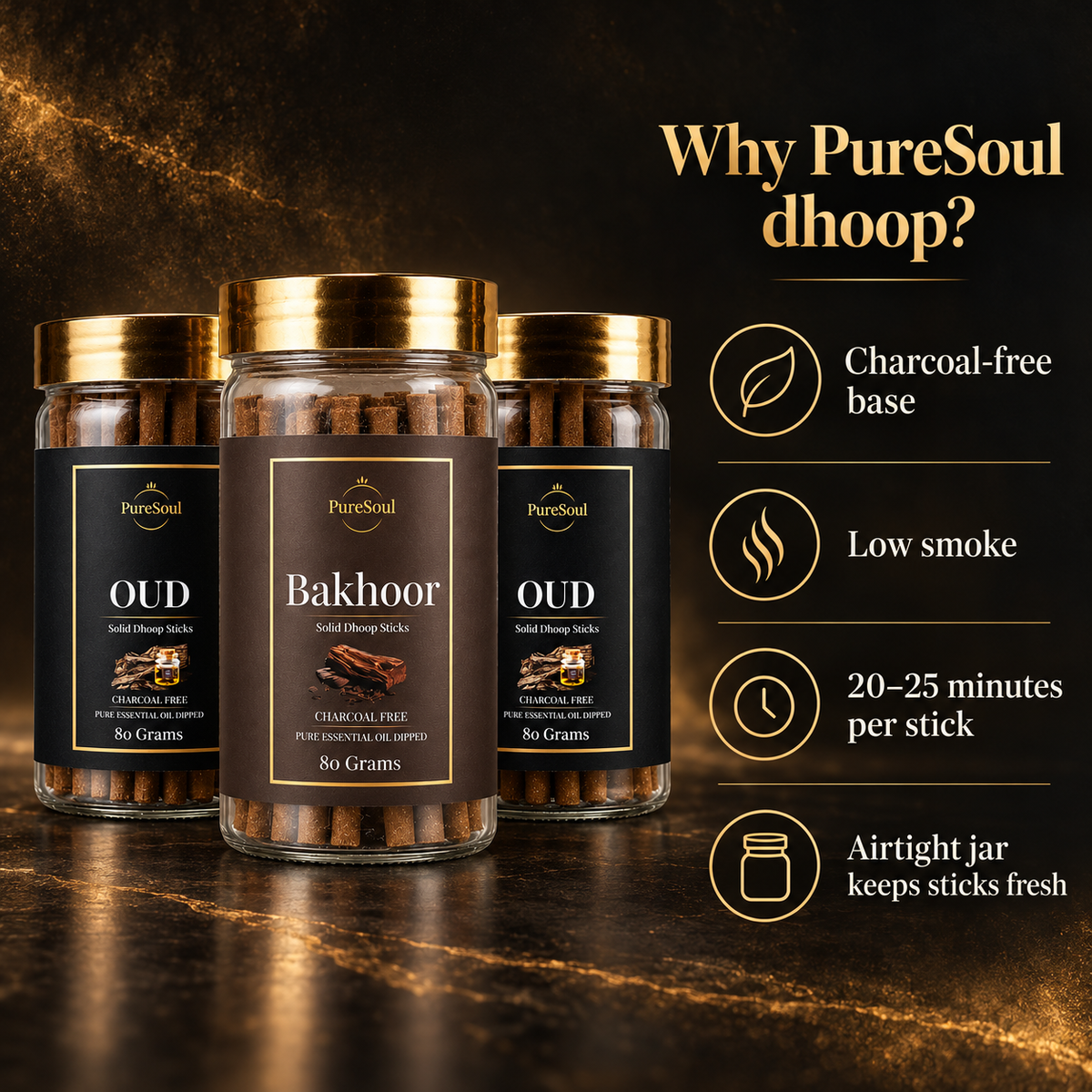 Royal Arabian Dhoop Combo (Pack of 3 Jars)