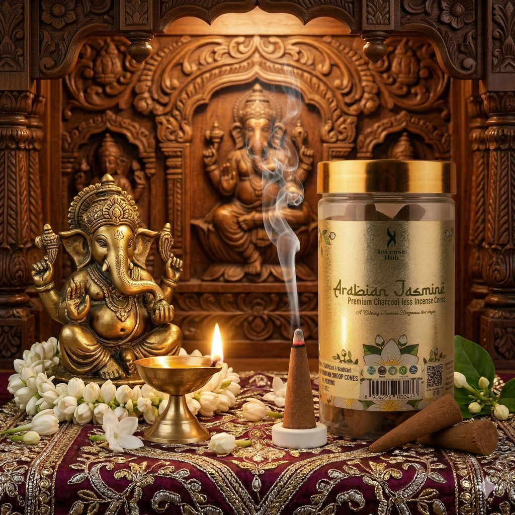 Arabian jasmine Dhoop Cones 100g Pack