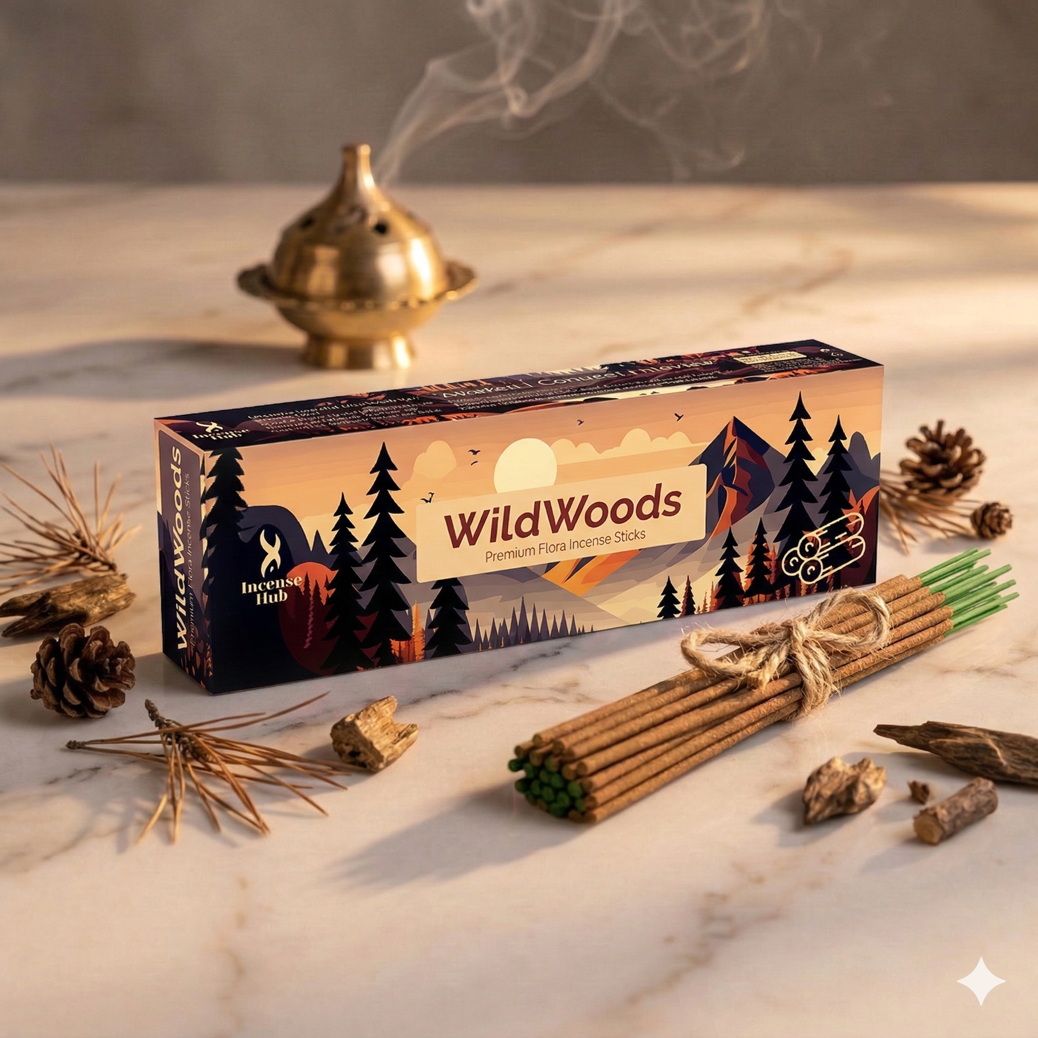 WILDWOODS PREMIUM FLORA INCENSE, PACK OF 250 GMS