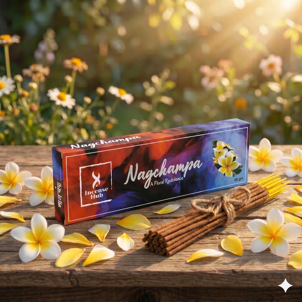 NAGCHAMPA PREMIUM FLORAL INCENSE | PACK OF 50 GMS