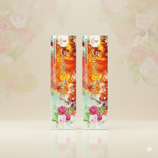 SENSE FLORA PREMIUM EXOTIC INCENSE, PACK OF 50 GMS