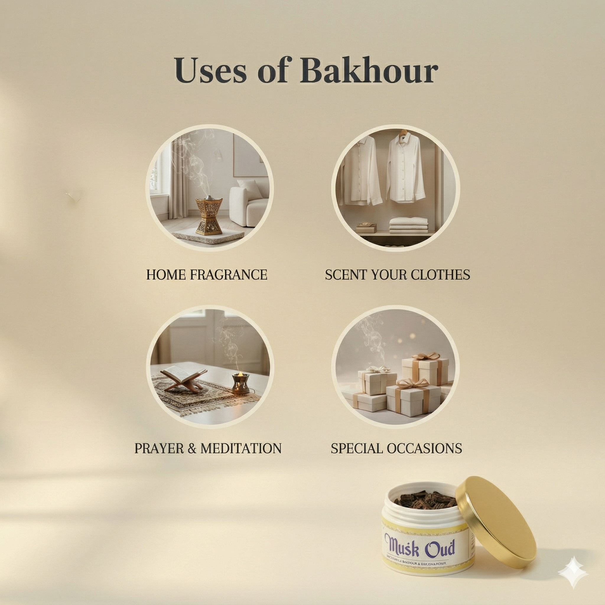 musk oud Premium Oud Bakhoor Pieces 40g