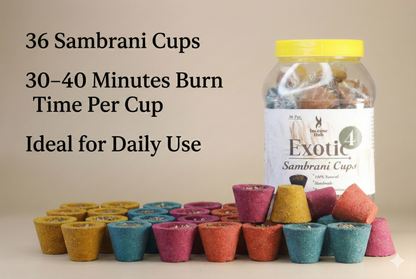 Exotic 4 (Sambrani Cup dhoop 4 in 1)