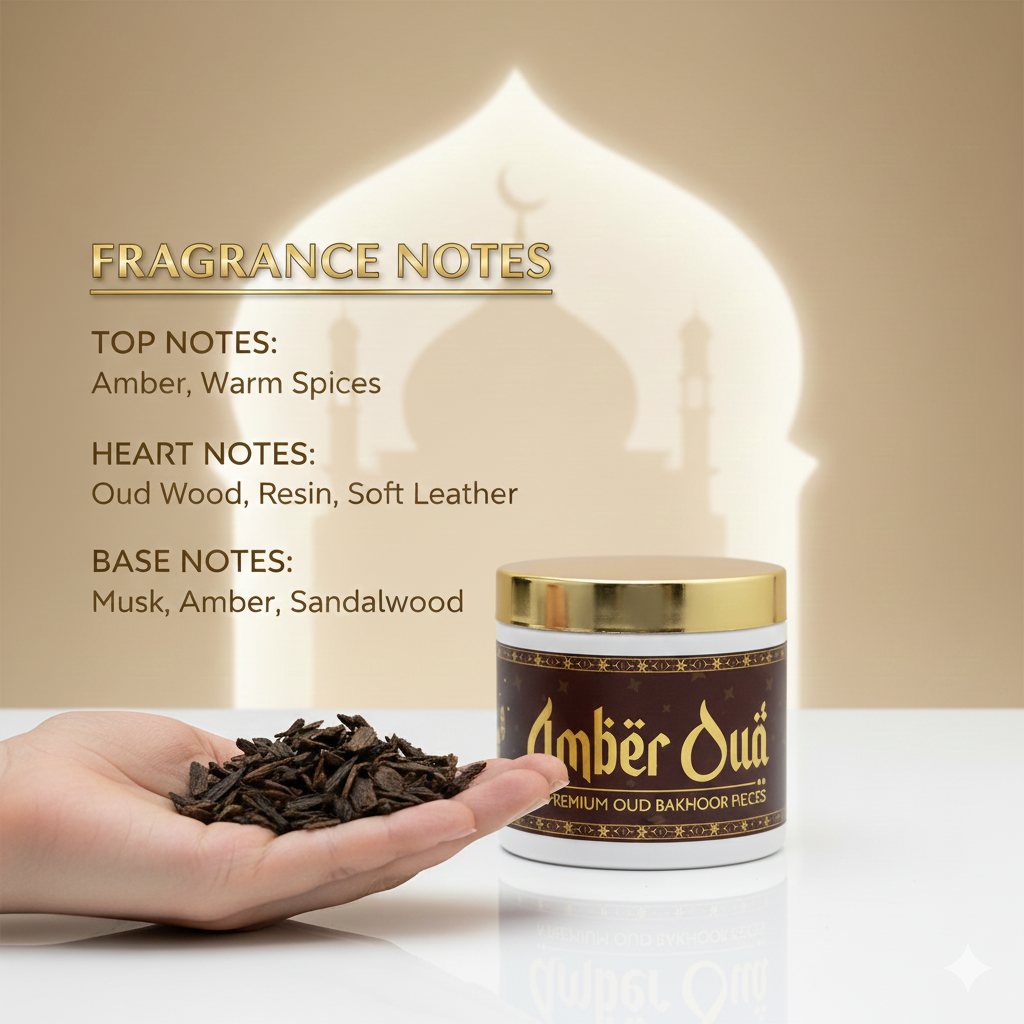 Amber oud Premium Oud Bakhoor Pieces 40g