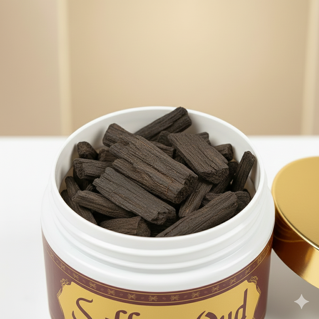 Saffron oud Premium Oud Bakhoor Pieces 40g