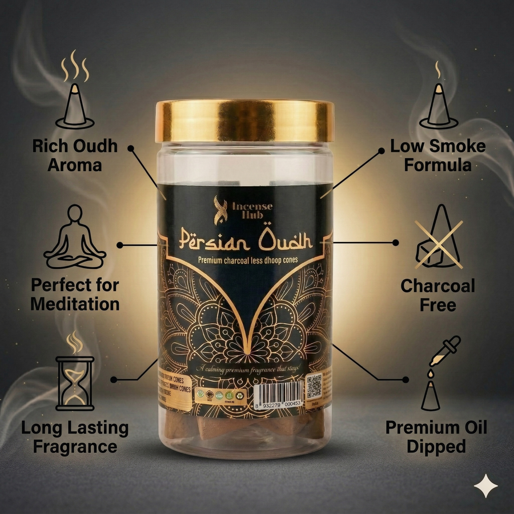Persian Oudh Dhoop cones 100g Pack