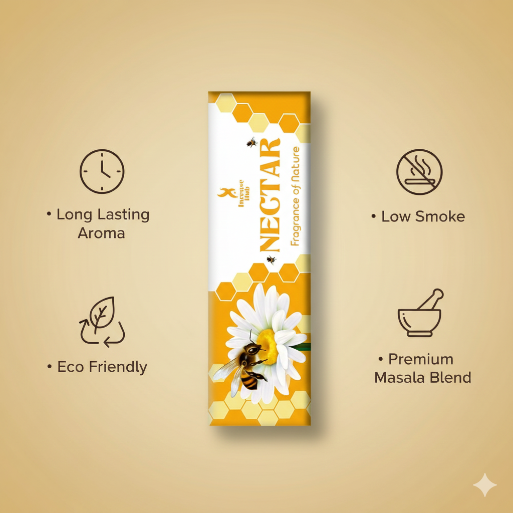 NECTAR PREMIUM NATURAL INCENSE, PACK OF 250 GMS
